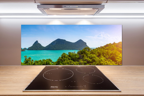 Glazen achterwand keuken Panorama Thailand