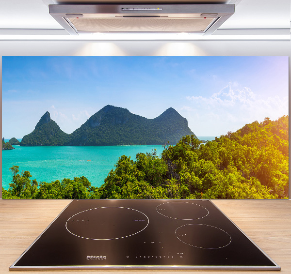 Glazen achterwand keuken Panorama Thailand