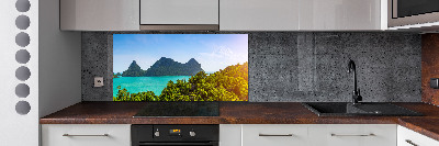Glazen achterwand keuken Panorama Thailand