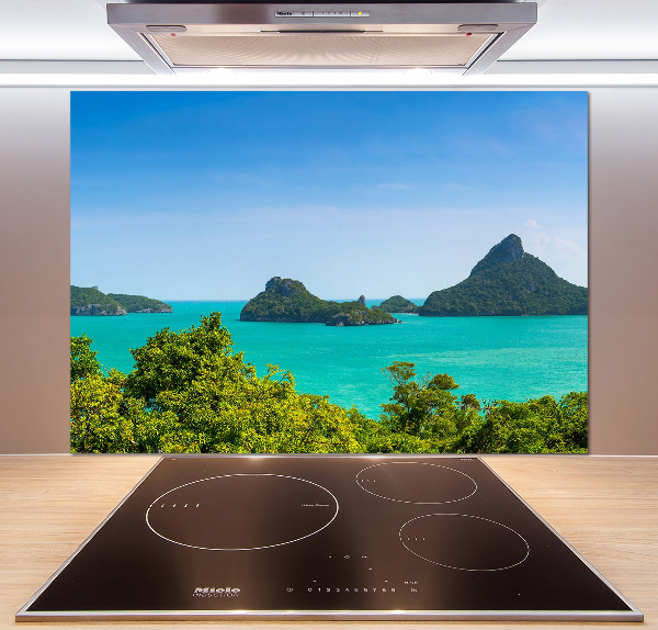 Glazen achterwand keuken Panorama Thailand