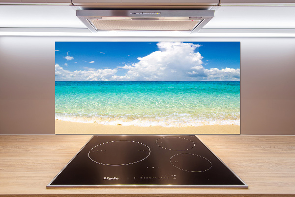 Spatscherm keuken Paradijsstrand