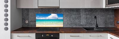 Spatscherm keuken Paradijsstrand