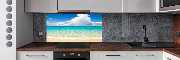 Spatscherm keuken Paradijsstrand