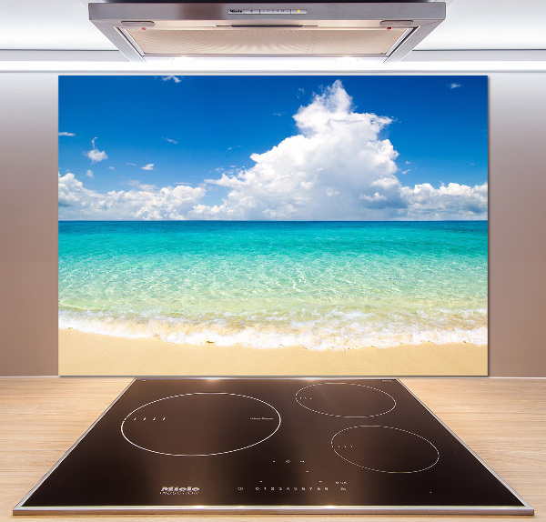 Spatscherm keuken Paradijsstrand