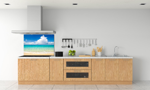 Spatscherm keuken Paradijsstrand