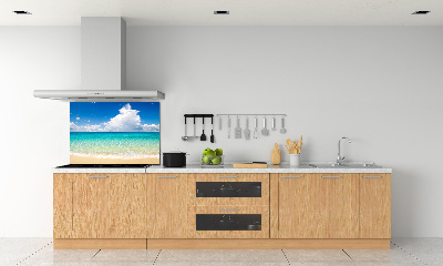 Spatscherm keuken Paradijsstrand