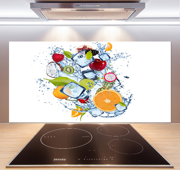 Achterwand keuken Fruit en ijs