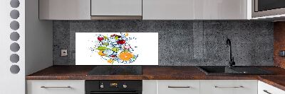 Achterwand keuken Fruit en ijs