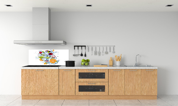 Achterwand keuken Fruit en ijs