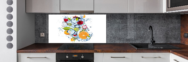 Achterwand keuken Fruit en ijs