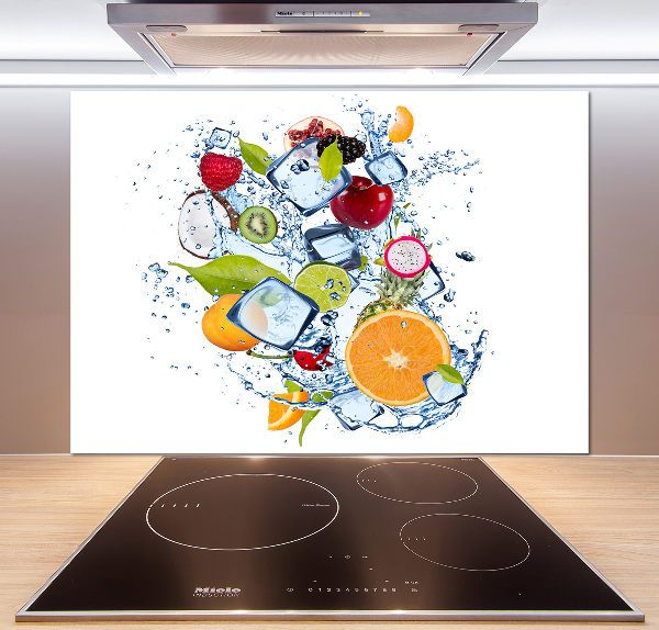 Achterwand keuken Fruit en ijs