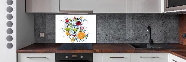 Achterwand keuken Fruit en ijs