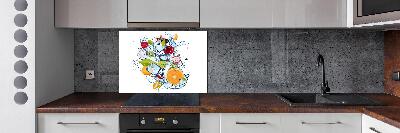 Achterwand keuken Fruit en ijs