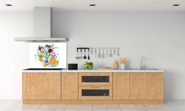 Panel dekor szkło Owoce i lód