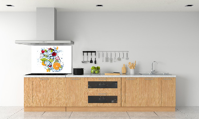 Achterwand keuken Fruit en ijs