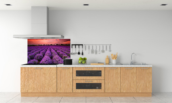 Panel dekor szkło Pole lawendy