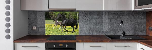 Achterwand keuken Merrie met veulen