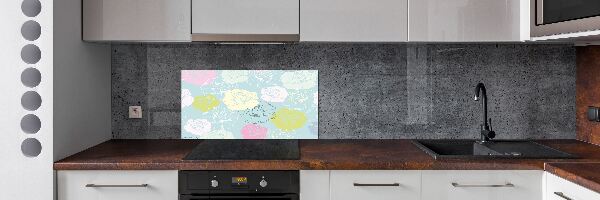 Spatplaat keuken Rozen