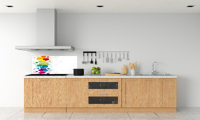 Achterwand keuken Kleurrijke kubussen