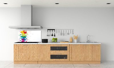Achterwand keuken Kleurrijke kubussen