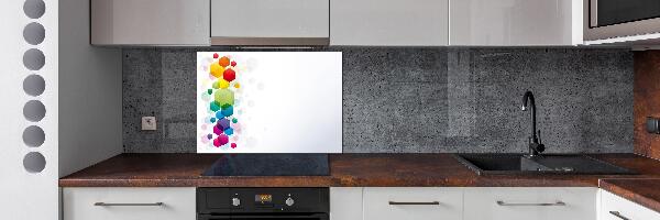 Achterwand keuken Kleurrijke kubussen