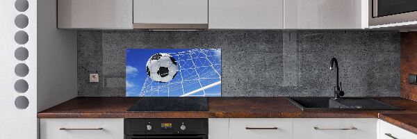 Spatplaat keuken De bal ligt in het doel.