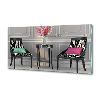 Panel dekor szkło Dwa krzesła