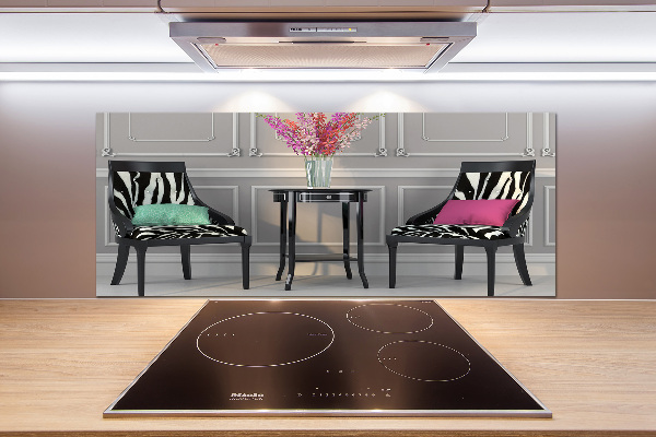 Panel dekor szkło Dwa krzesła