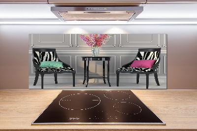 Panel dekor szkło Dwa krzesła