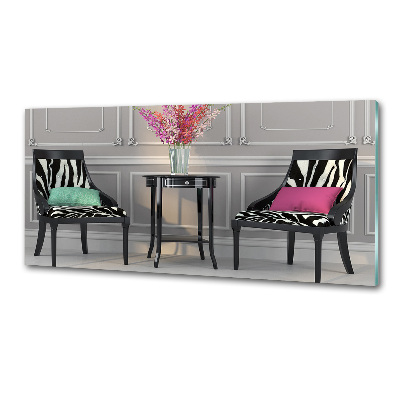 Panel dekor szkło Dwa krzesła