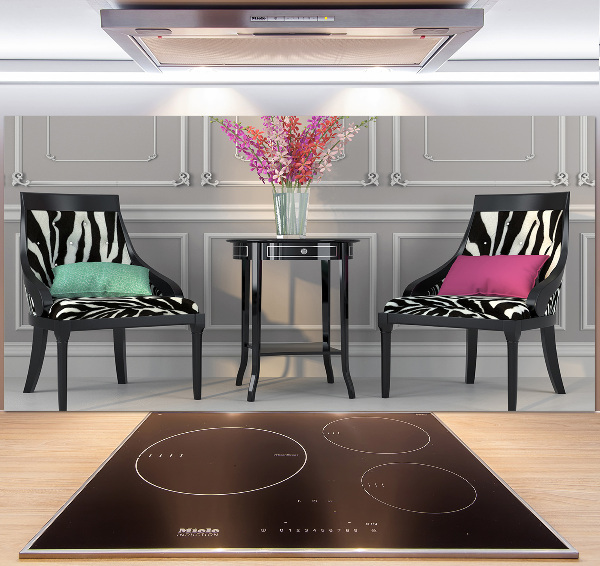 Panel dekor szkło Dwa krzesła