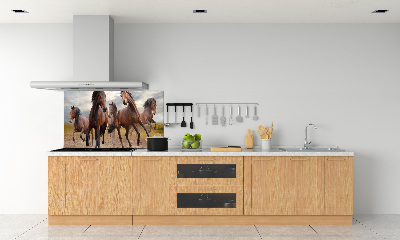 Spatscherm keuken Vijf paarden