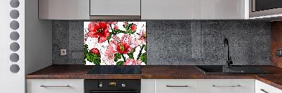 Keuken achterwand Hibiscus