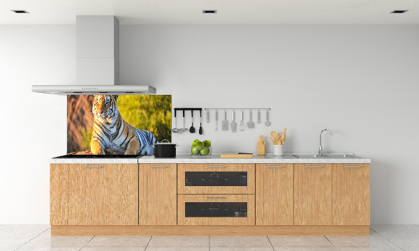 Keuken achterwand Portret van een tijger