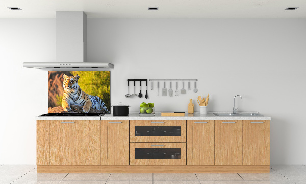 Keuken achterwand Portret van een tijger
