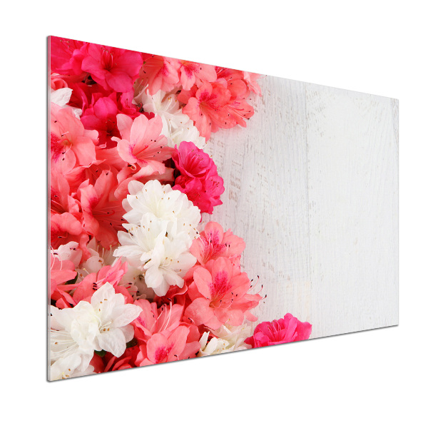 Glazen achterwand keuken Bloemen