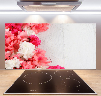Glazen achterwand keuken Bloemen