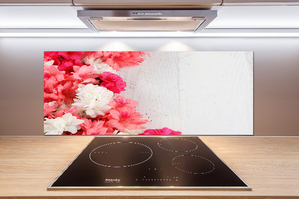 Glazen achterwand keuken Bloemen