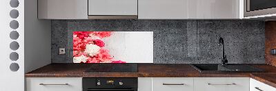 Glazen achterwand keuken Bloemen