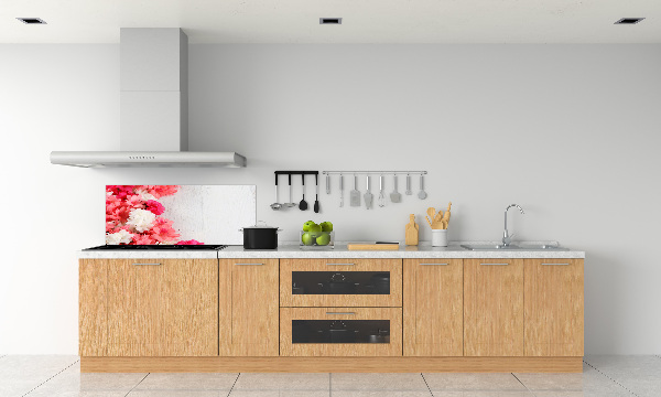 Glazen achterwand keuken Bloemen