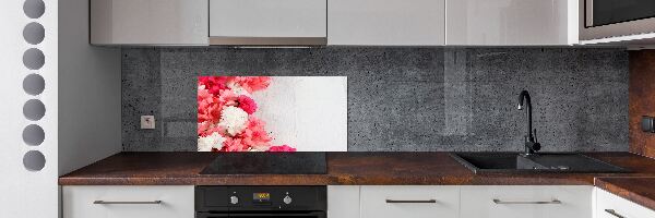 Glazen achterwand keuken Bloemen