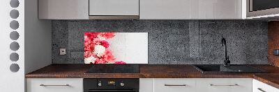 Glazen achterwand keuken Bloemen
