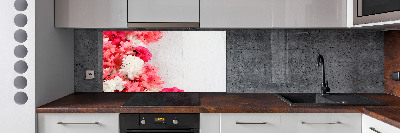 Glazen achterwand keuken Bloemen