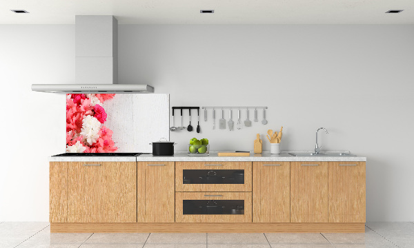 Glazen achterwand keuken Bloemen