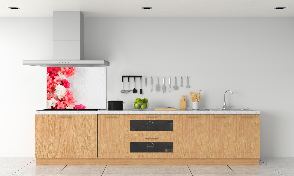 Glazen achterwand keuken Bloemen