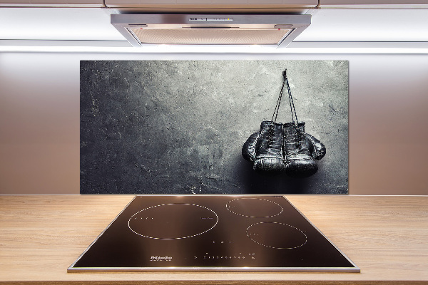 Glazen achterwand keuken Bokshandschoenen