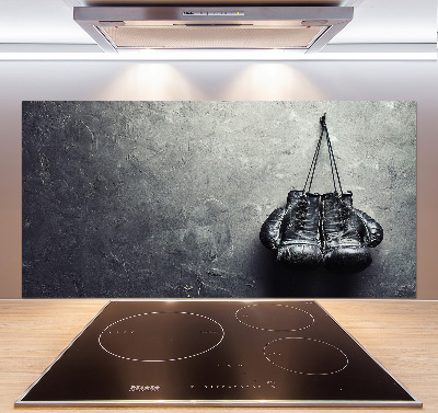 Glazen achterwand keuken Bokshandschoenen