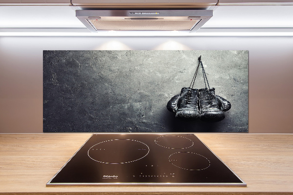 Glazen achterwand keuken Bokshandschoenen