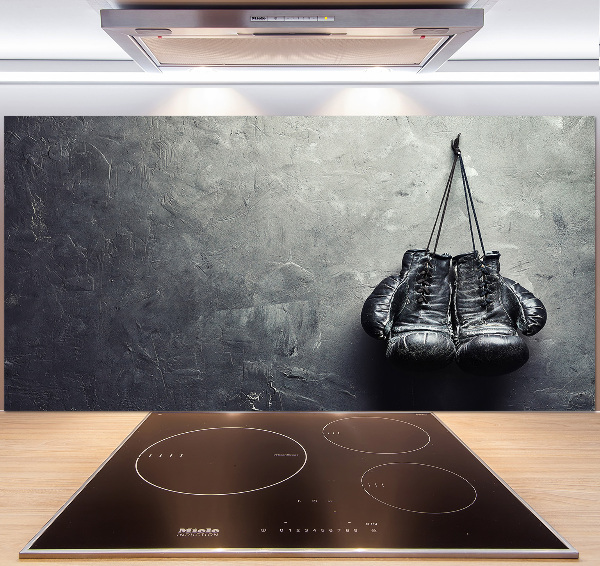 Glazen achterwand keuken Bokshandschoenen