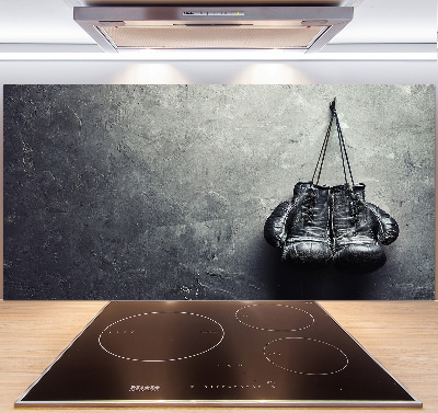 Glazen achterwand keuken Bokshandschoenen